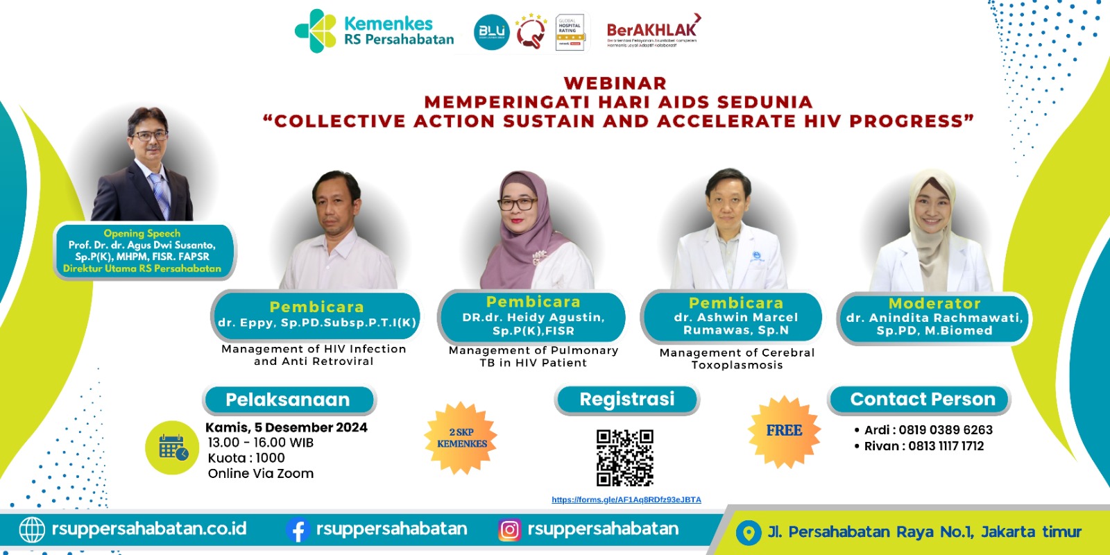 Webinar Memperingati Hari AIDS Sedunia RS Persahabatan 2024