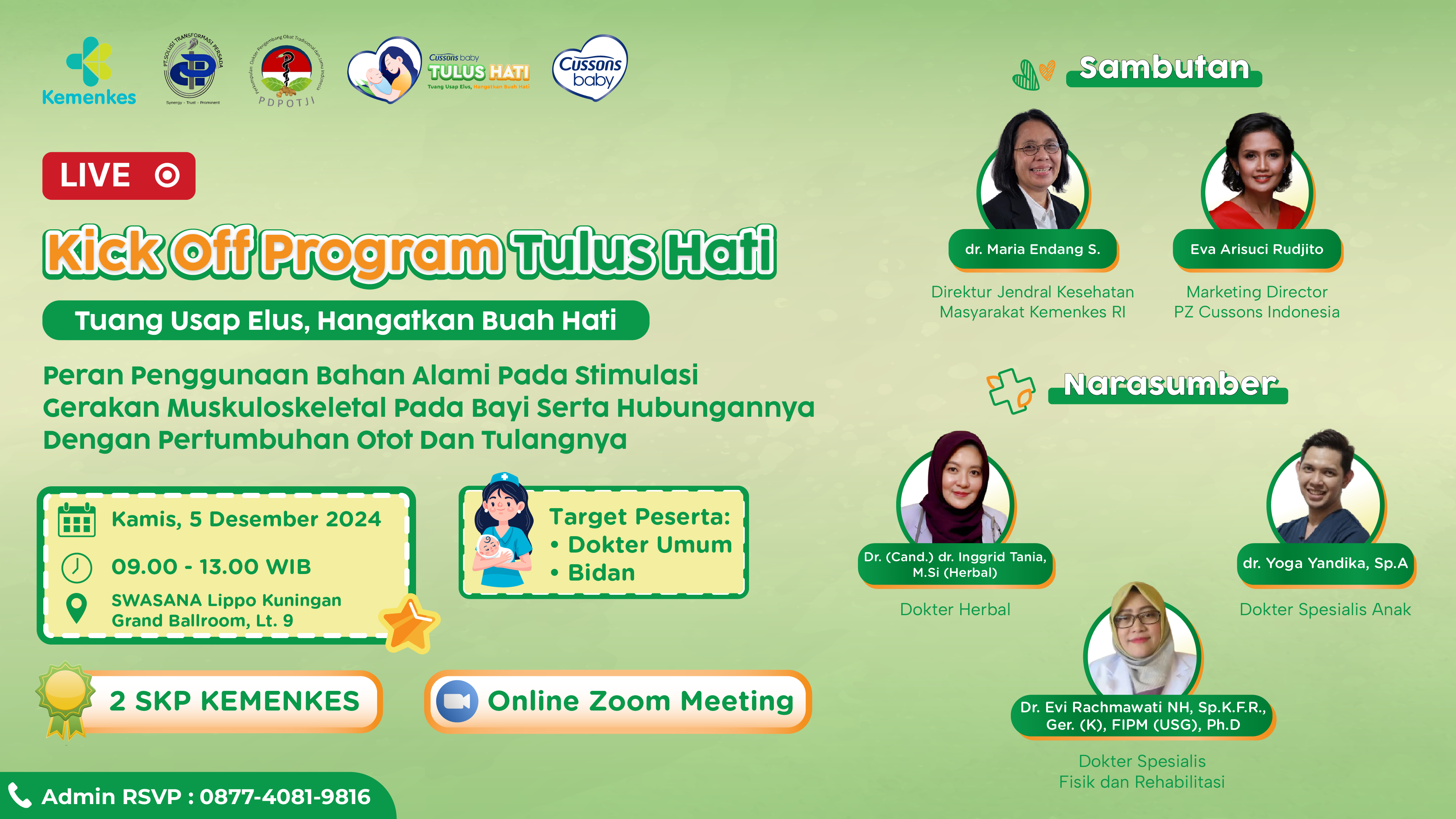 SEMINAR PERAN PENGGUNAAN BAHAN ALAMI PADA STIMULASI GERAKAN MUSKULOSKELETAL PADA BAYI SERTA HUBUNGANNYA DENGAN PERTUMBUHAN OTOT DAN TULANGNYA