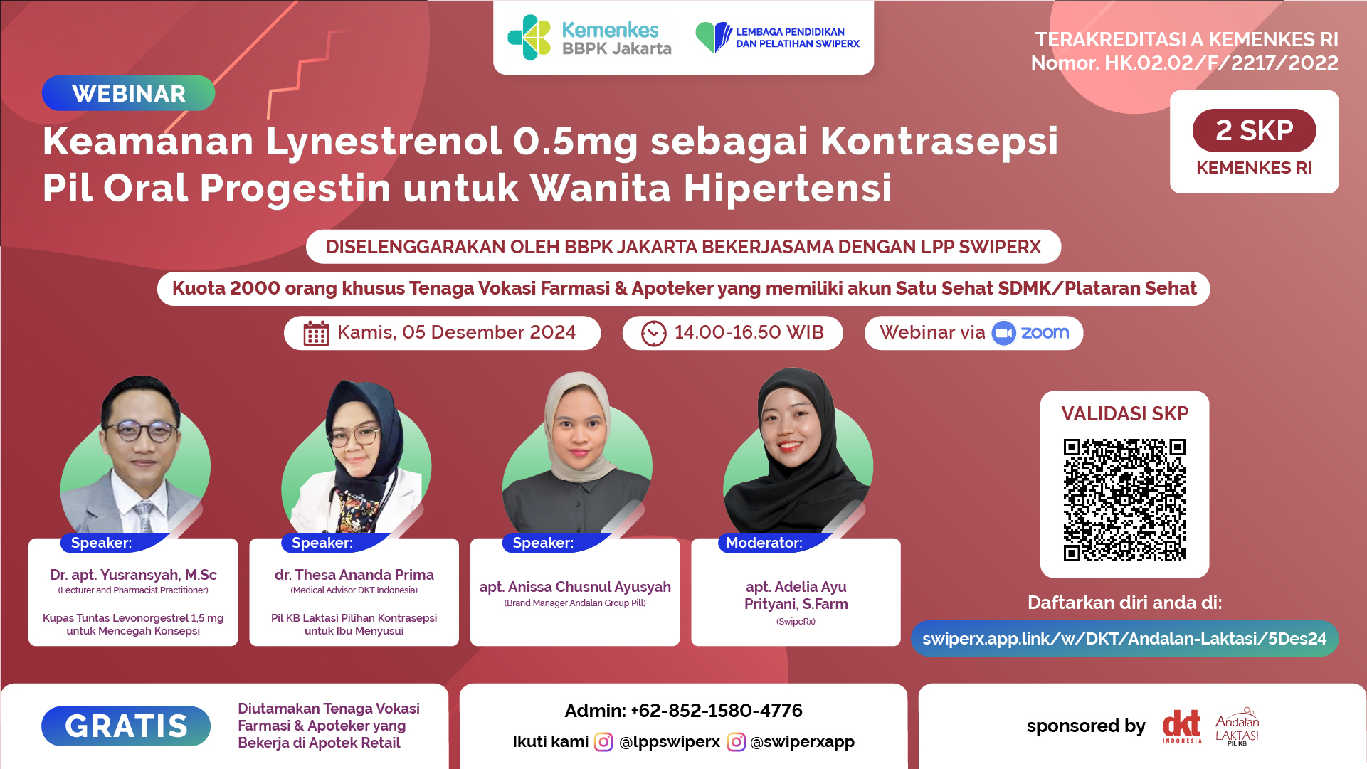 SwipeRx - Keamanan Lynestrenol 0.5mg sebagai Kontrasepsi Pil Oral Progestin untuk Wanita Hipertensi