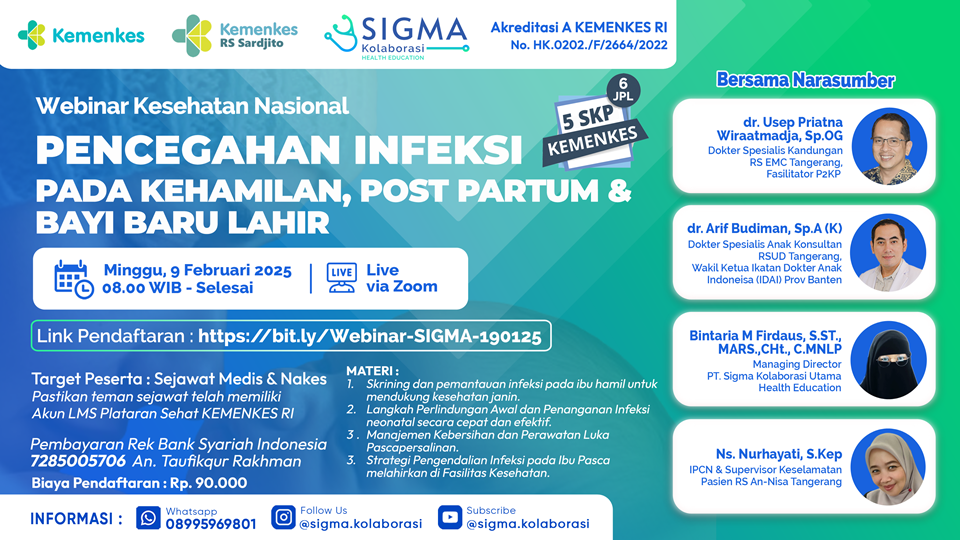 Webinar Pencegahan Infeksi pada Kehamilan, Post Partum dan Bayi Baru Lahir