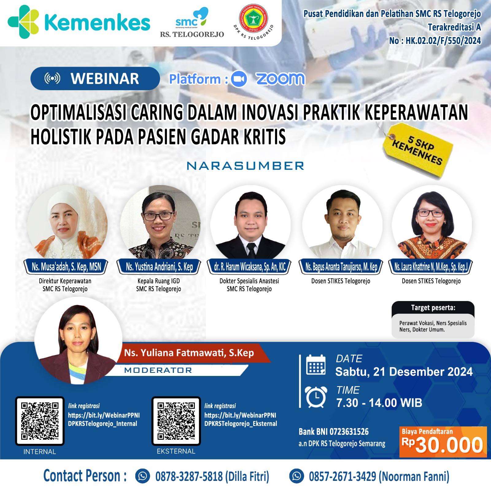 OPTIMALISASI CARING DALAM INOVASI PRAKTIK KEPERAWATAN HOLISTIK PADA PASIEN GADAR KRITIS