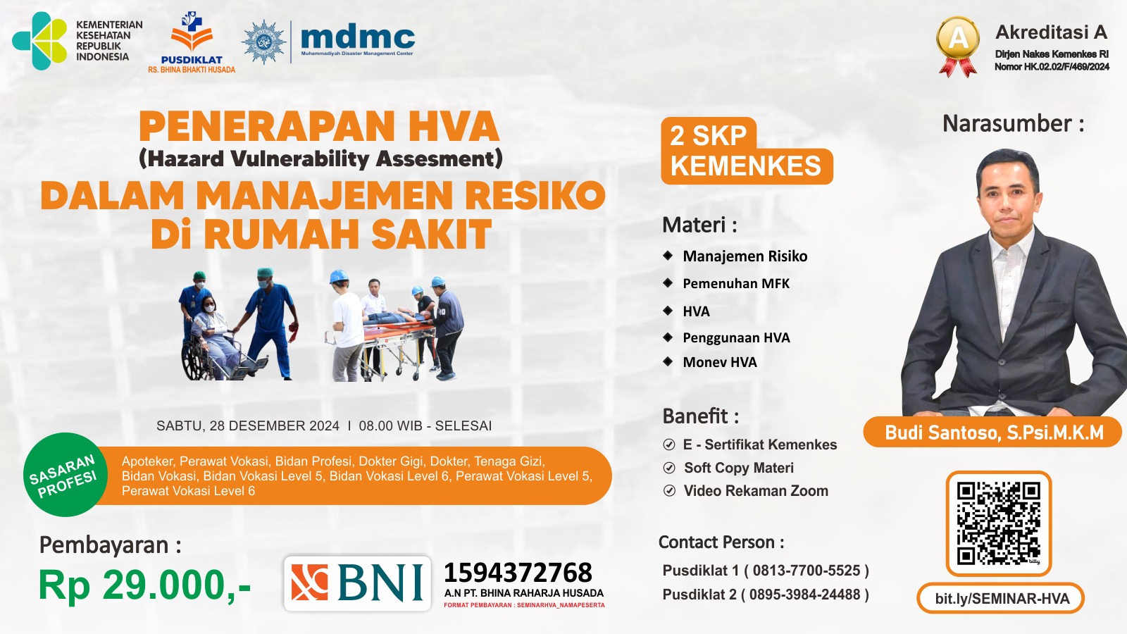 Penerapan HVA (Hazard Vulnerability Assesment) Dalam Manajemen Risiko di Rumah Sakit