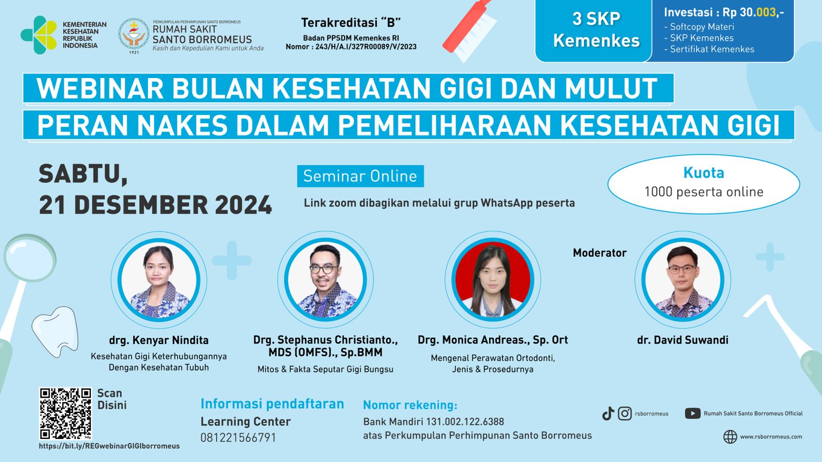 WEBINAR BULAN KESEHATAN GIGI DAN MULUT PERAN NAKES DALAM PEMELIHARAAN KESEHATAN GIGI 