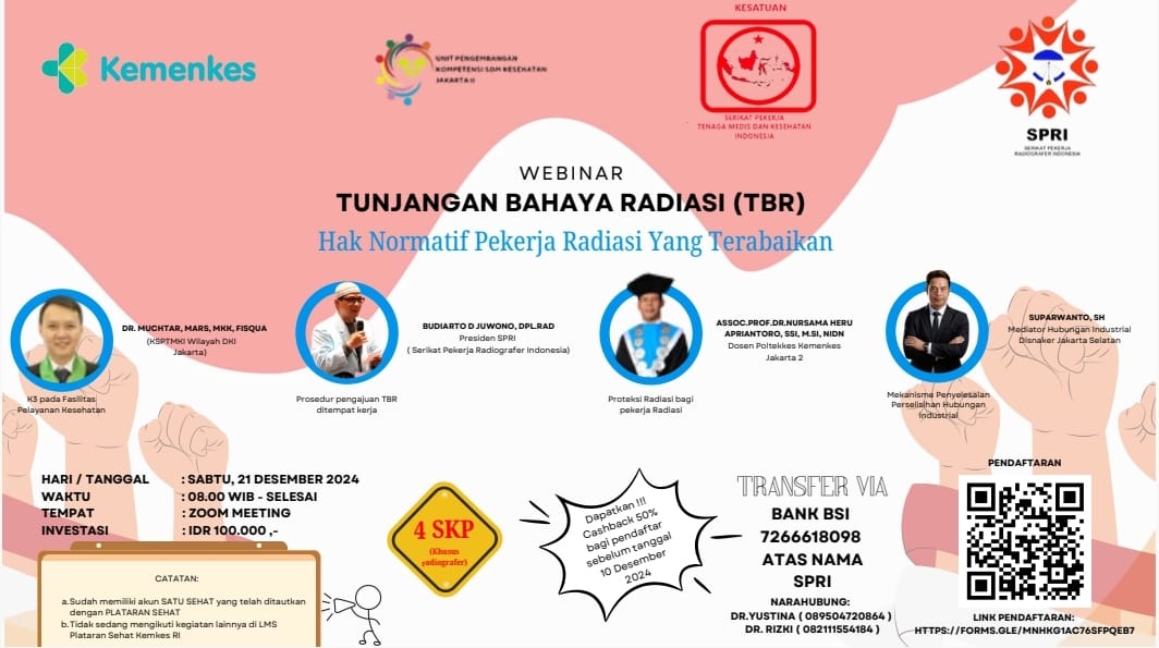 Webinar TBR, Hak Normatif Pekerja Radiasi yang Terabaikan