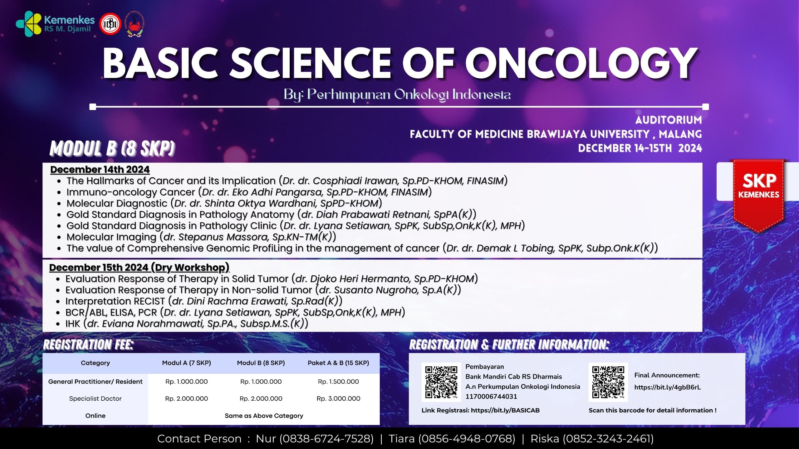 Seminar Basic Science Of Oncology - Modul B