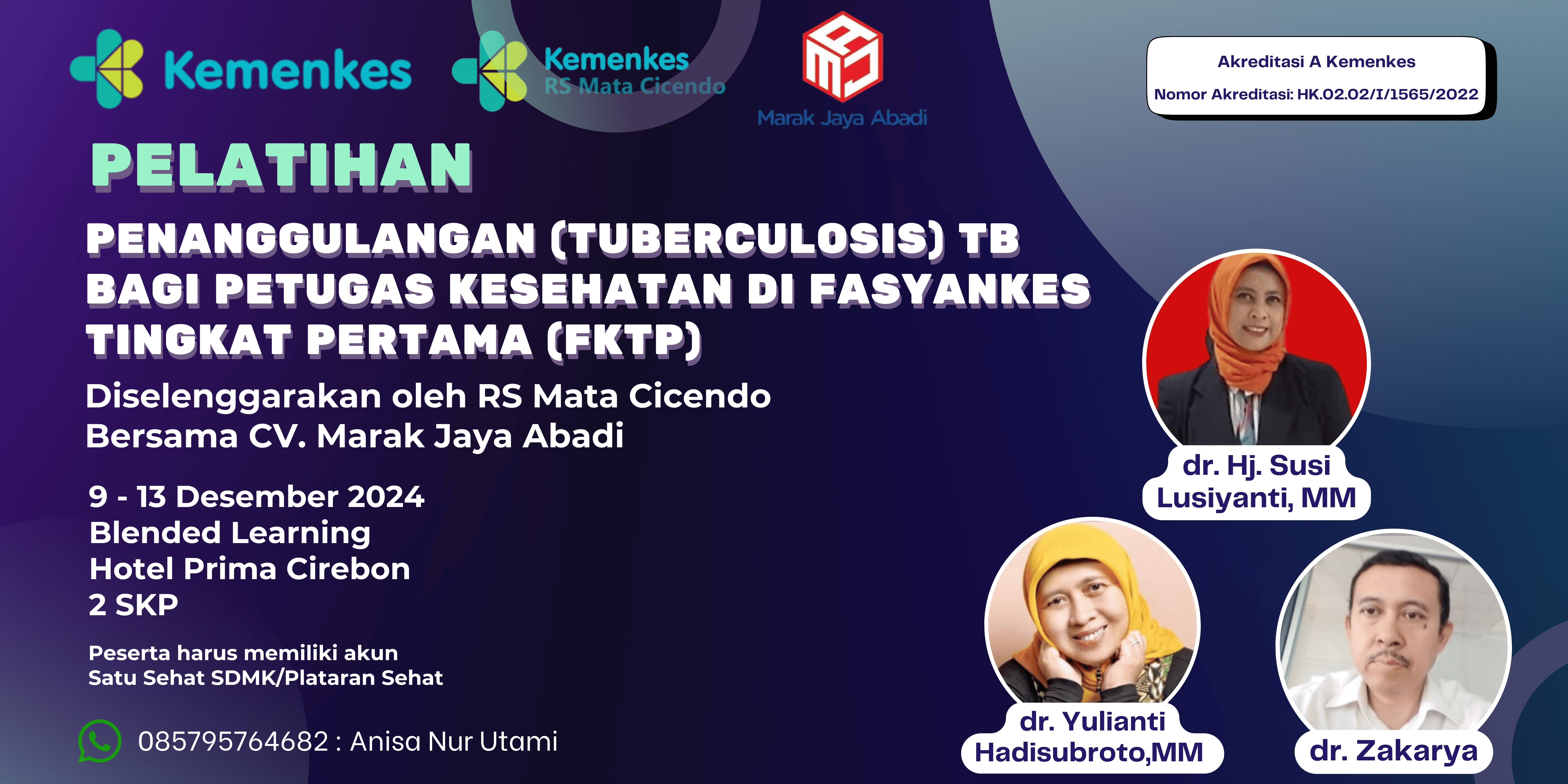 Pelatihan Penanggulangan (Tuberculosis) TB Bagi Petugas Kesehatan Di Fasyankes Tingkat Pertama (FKTP) Dinas Kesehatan Kabupaten Kuningan