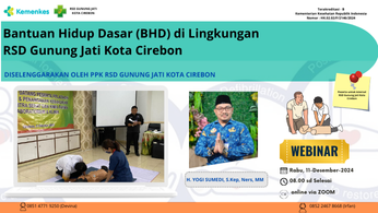 Webinar Bantuan Hidup Dasar (BHD) di Lingkungan RSD Gunung Jati Kota Cirebon