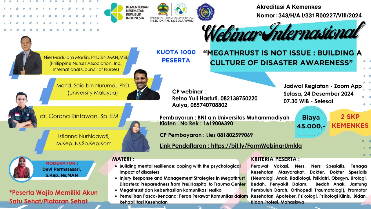 WEBINAR INTERNASIONAL MEGATHRUST IS NOT ISSUE BUILDING A CULTURE OF DISASTER AWARENESS