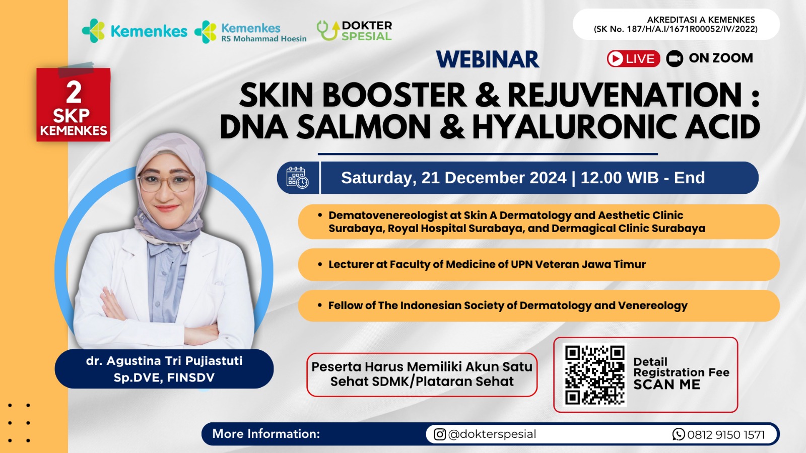 Webinar Skin Booster  Rejuvenation  DNA Salmon  Hyaluronic Acid