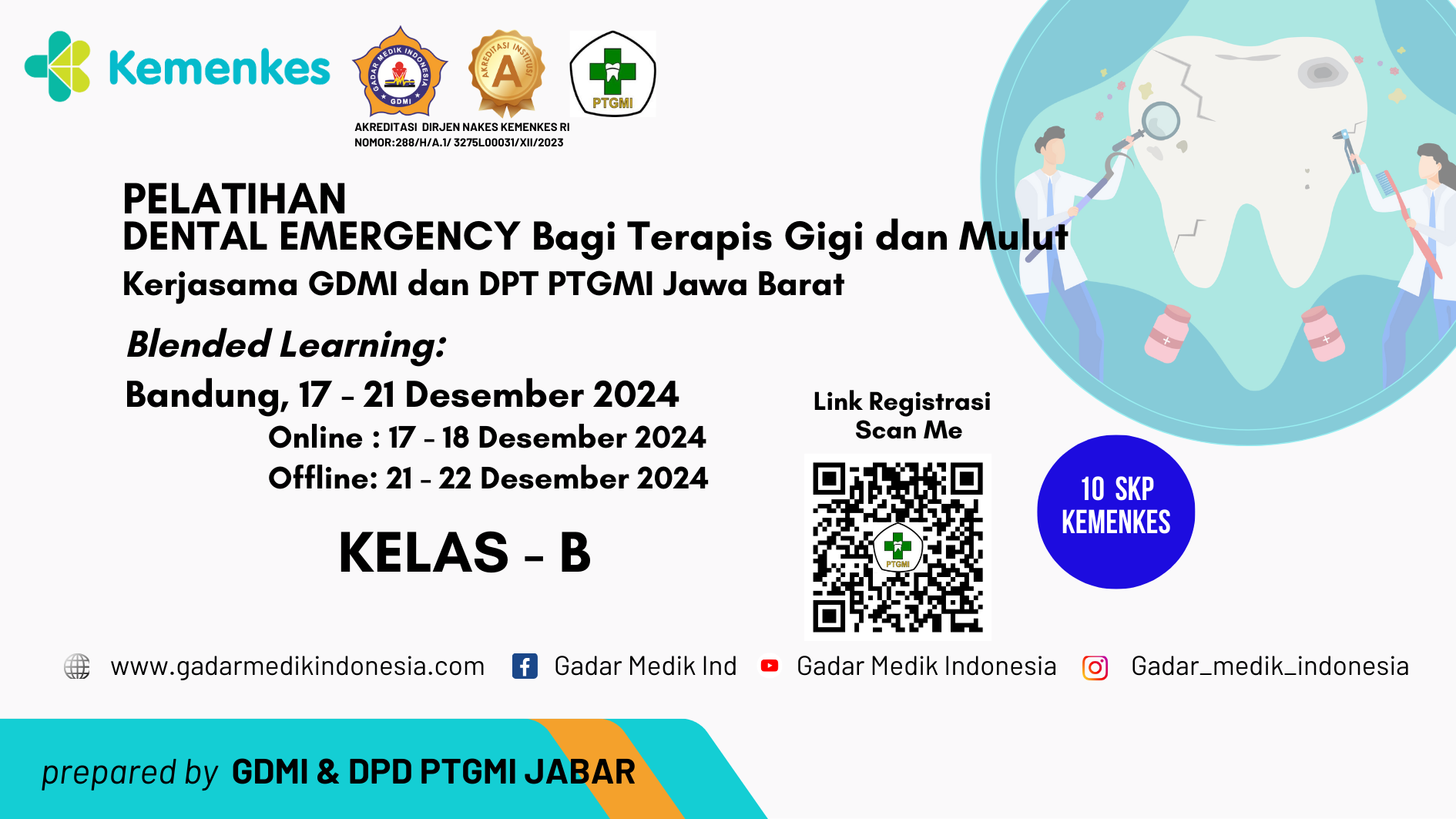 Pelatihan Dental Emergency bagi Terapis Gigi dan Mulut