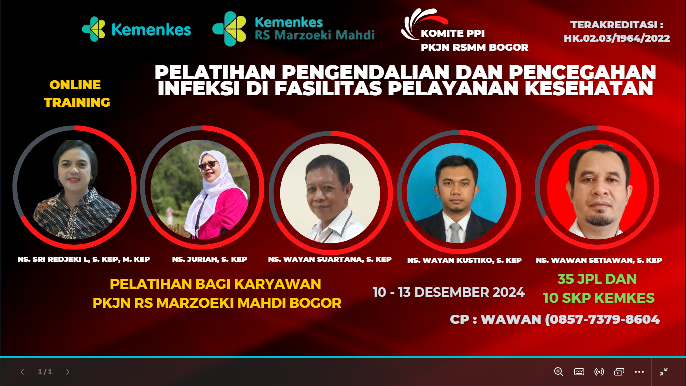 PENCEGAHAN DAN PENGENDALIAN INFEKSI DASAR BAGI TENAGA KESEHATAN DI FASILITAS PELAYANAN KESEHATAN KELAS B