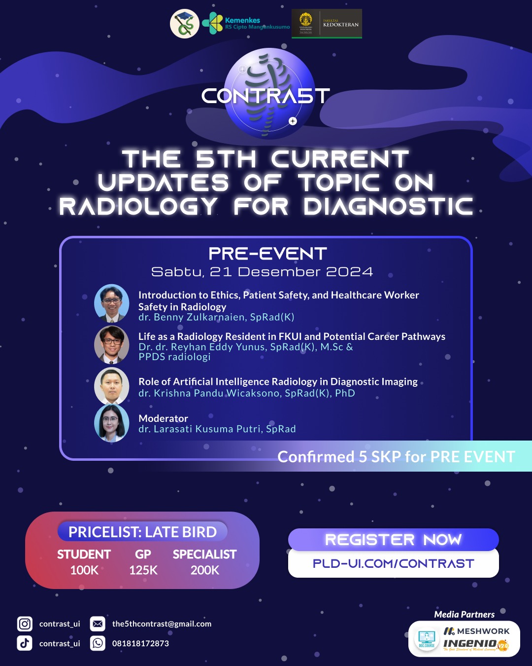The 5th CONTRAST Pre Event  Radiology - Past Lessons Learned and the Future