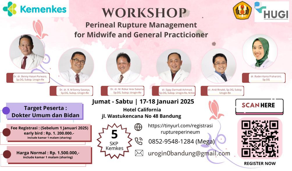 Workshop Perineal Rupture Management for Midwife and General Practicioner