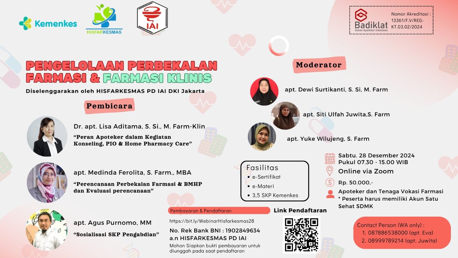 Webinar Pengelolaan Perbekalan Kefarmasian dan Farmasi Klinis