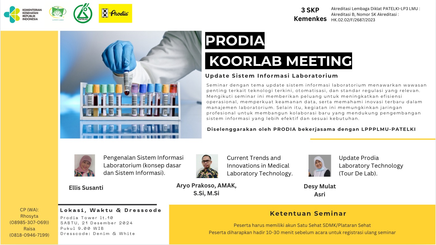 SEMINAR KONSEP DASAR DAN UPDATE SISTEM INFORMASI LABORATORIUM_PT. PRODIA