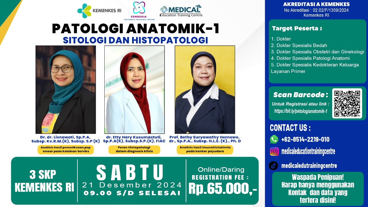 METC Patalogi Anatomik-1, Sitologi dan Histopatologi