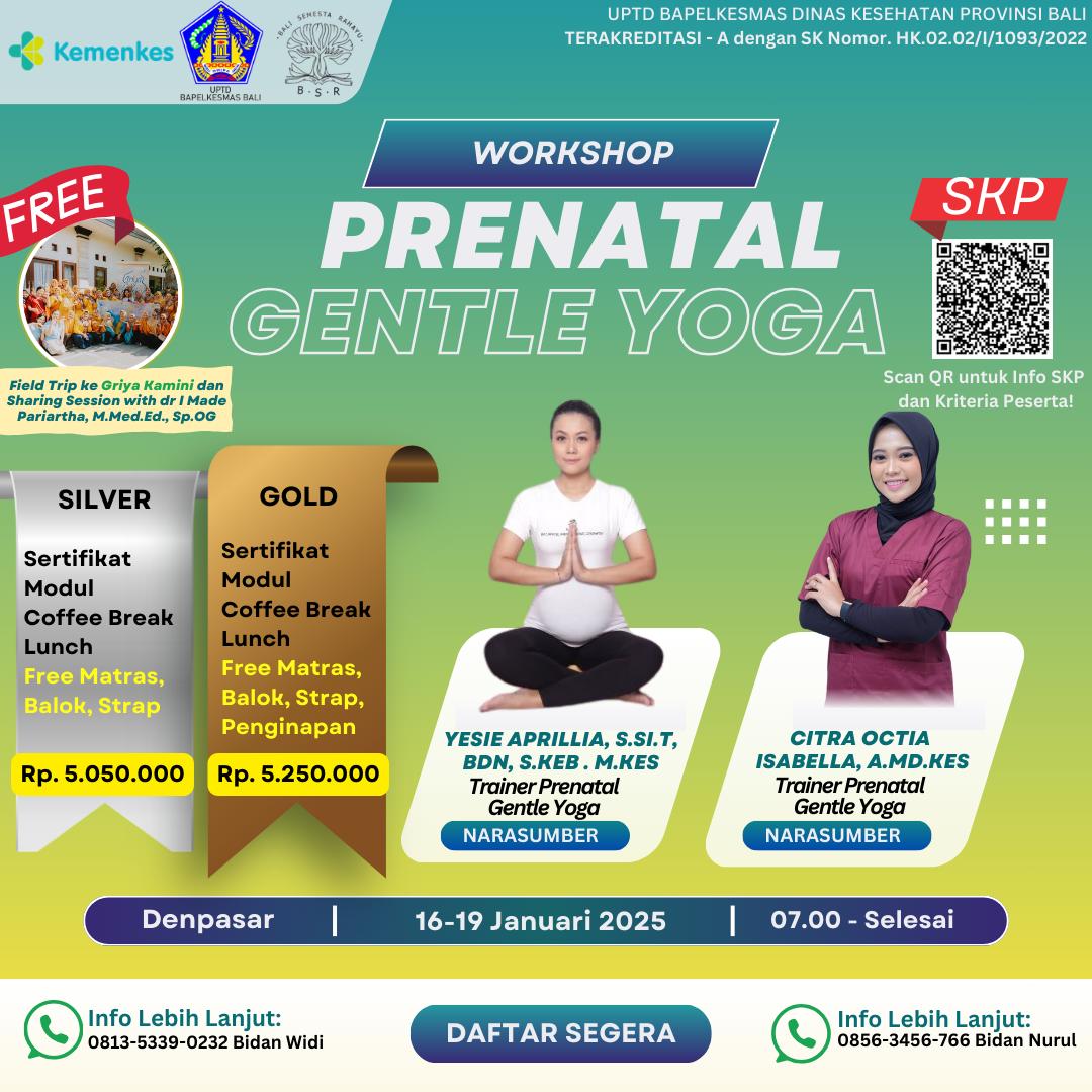Workshop Prenatal Gentle Yoga