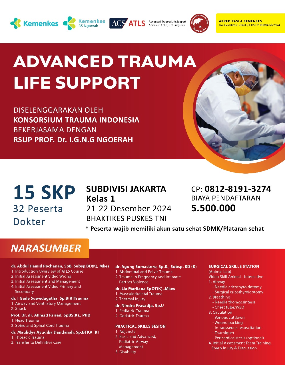 Kursus Advanced Trauma Life Support
