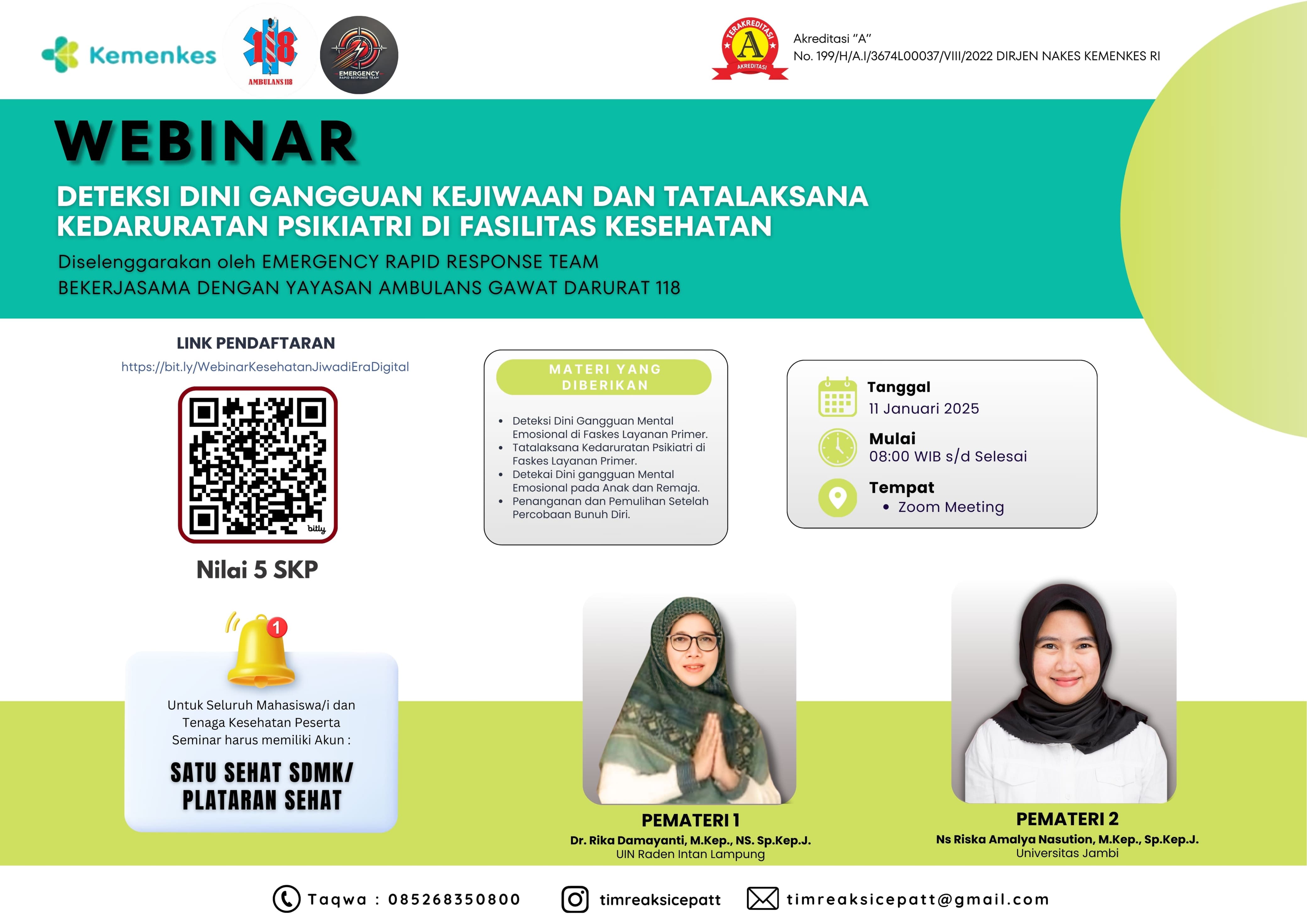 Deteksi Dini Gangguan Kejiwaan Dan Tatalaksana Kedararutan Psikiatri Di Fasilitas