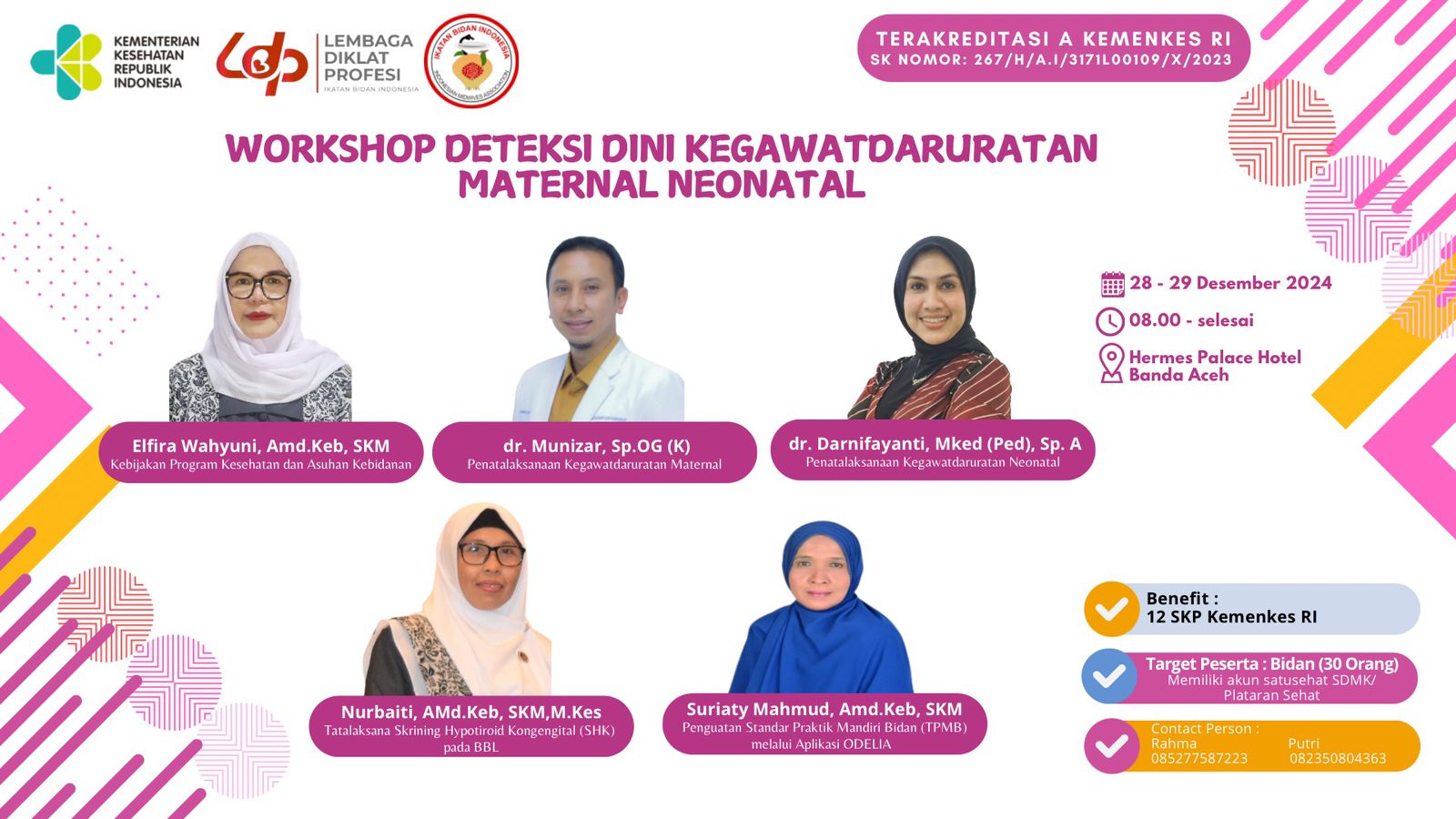 DETEKSI DINI KEGAWATDARURATAN MATERNAL NEONATAL - ACEH