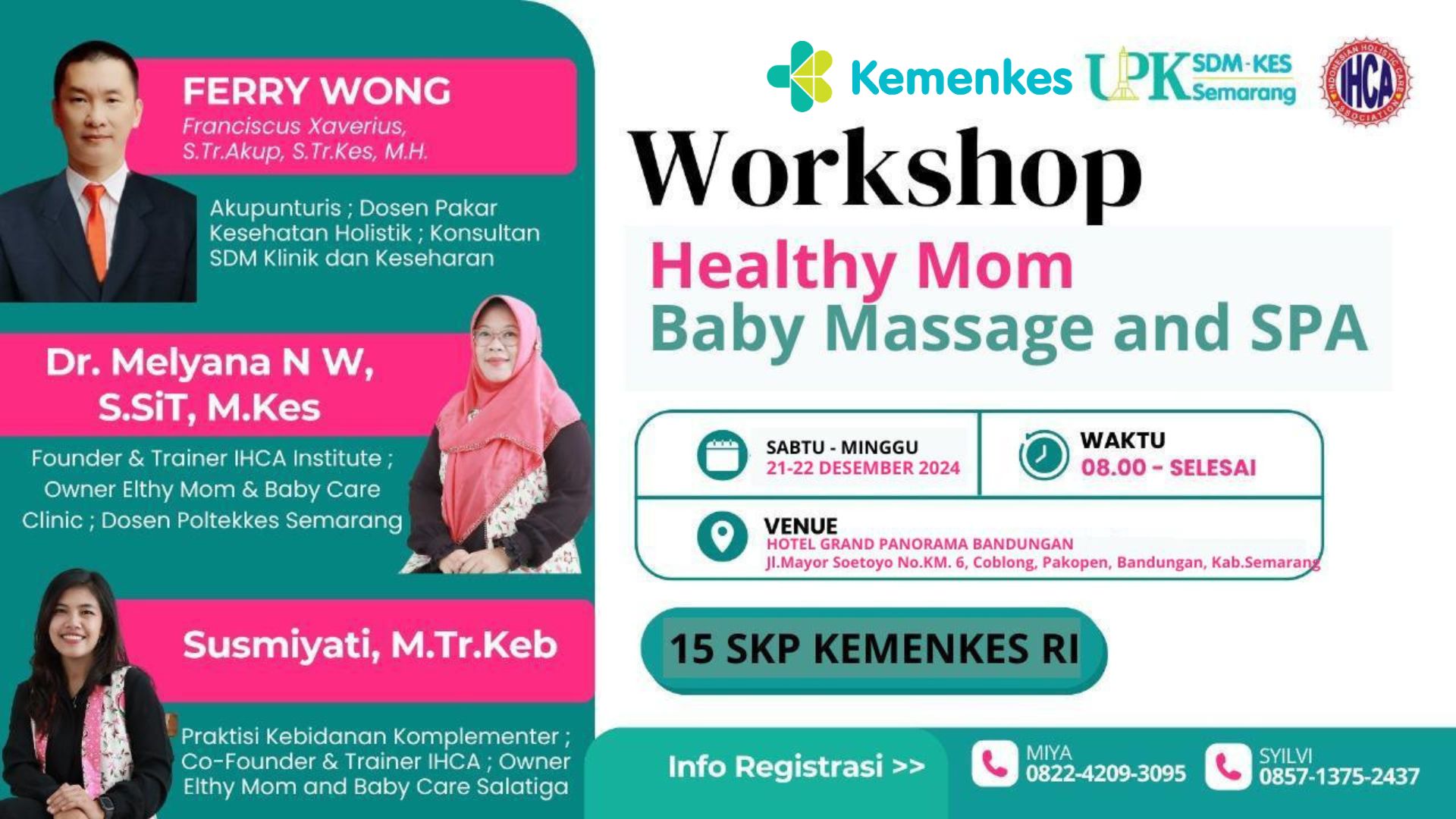Workshop Healthy Mom and Baby Spa