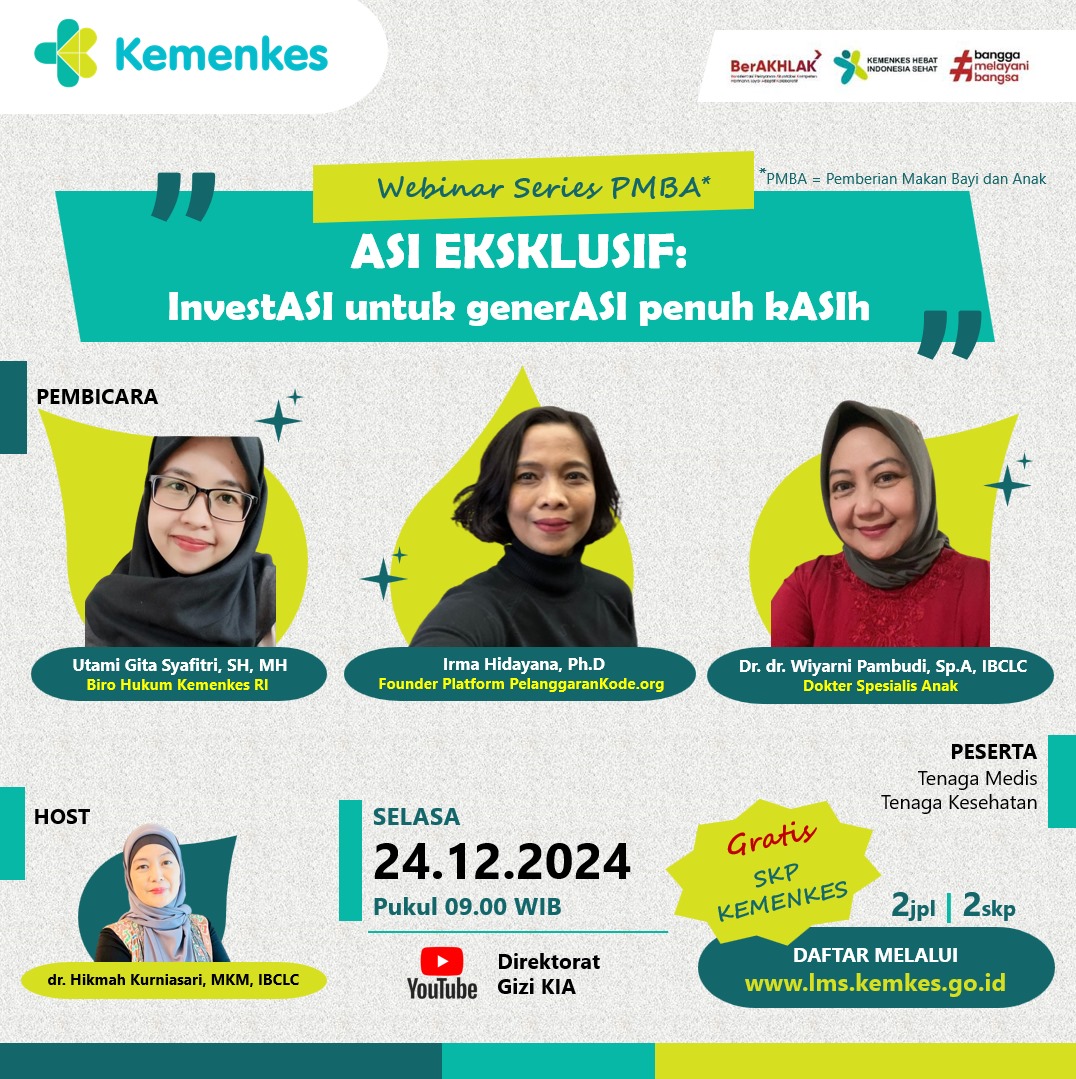 Webinar ASI Eksklusif InvestASI untuk generASI penuh kASIh