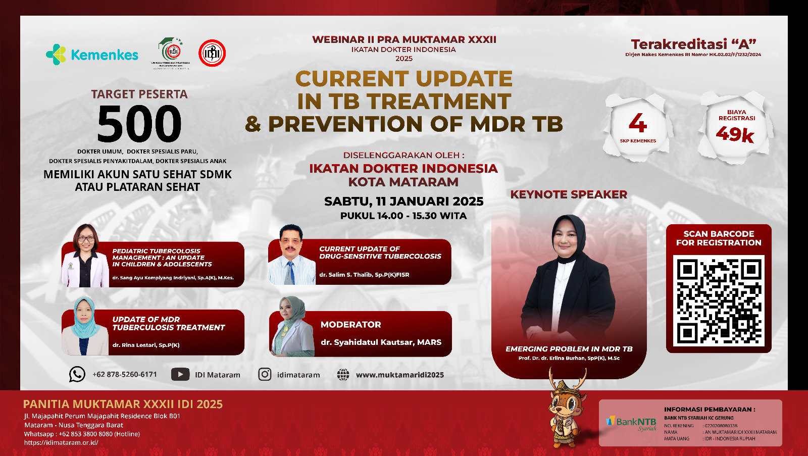 Webinar Current update in TB treatment and prevention of MDR TB