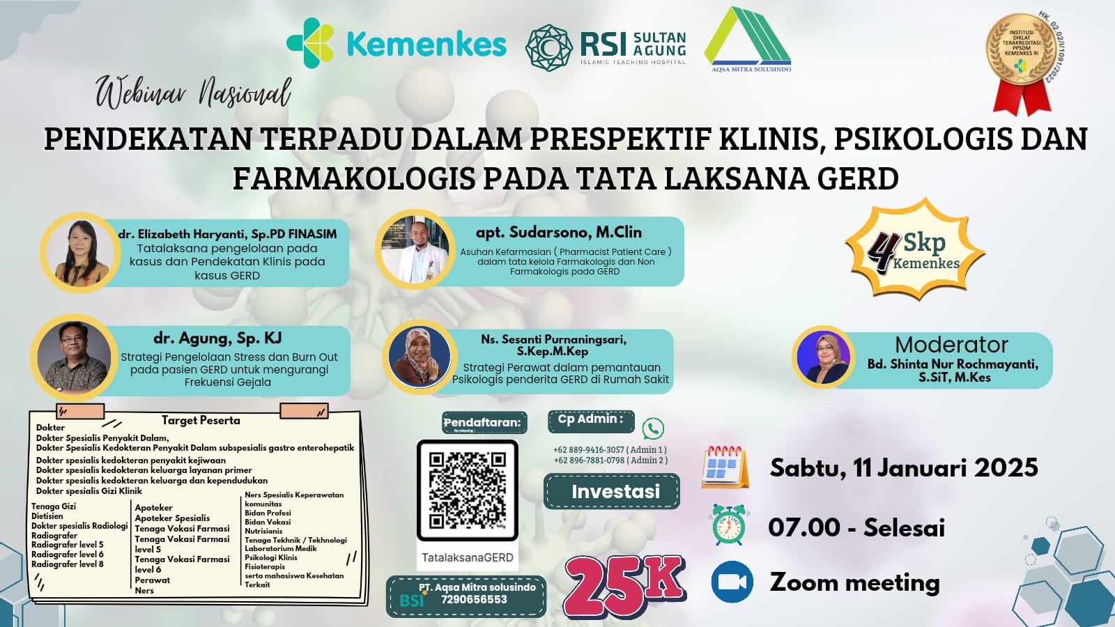 Webinar Pendekatan Terpadu Dalam Prespektif Klinis, Psikologis Dan Farmakologis Pada Tata Laksana Gerd