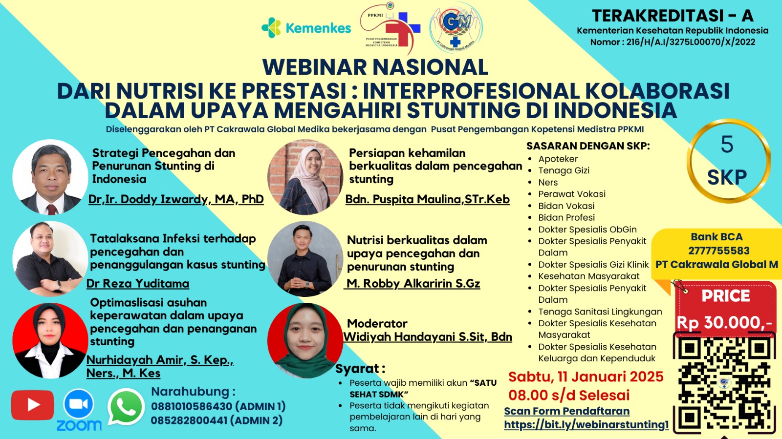 Webinar Dari Nutrisi ke Prestasi Interprofesional Kolaborasi dalam Upaya Mengahiri Stunting di Indonesia