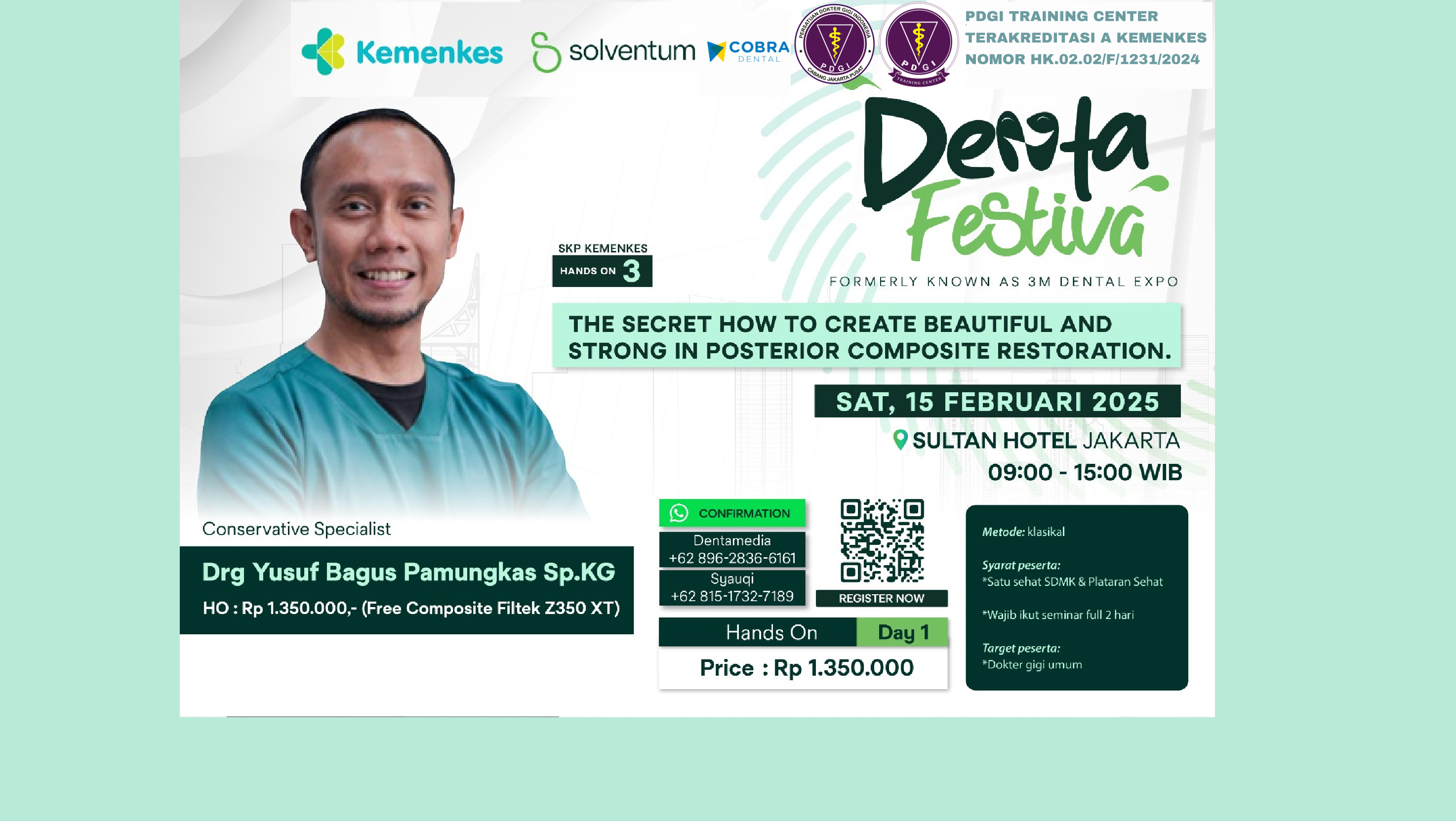Denta Festiva Hands-on The Secret How to Create Beautiful, and Strong in Posterior Composite Restoration