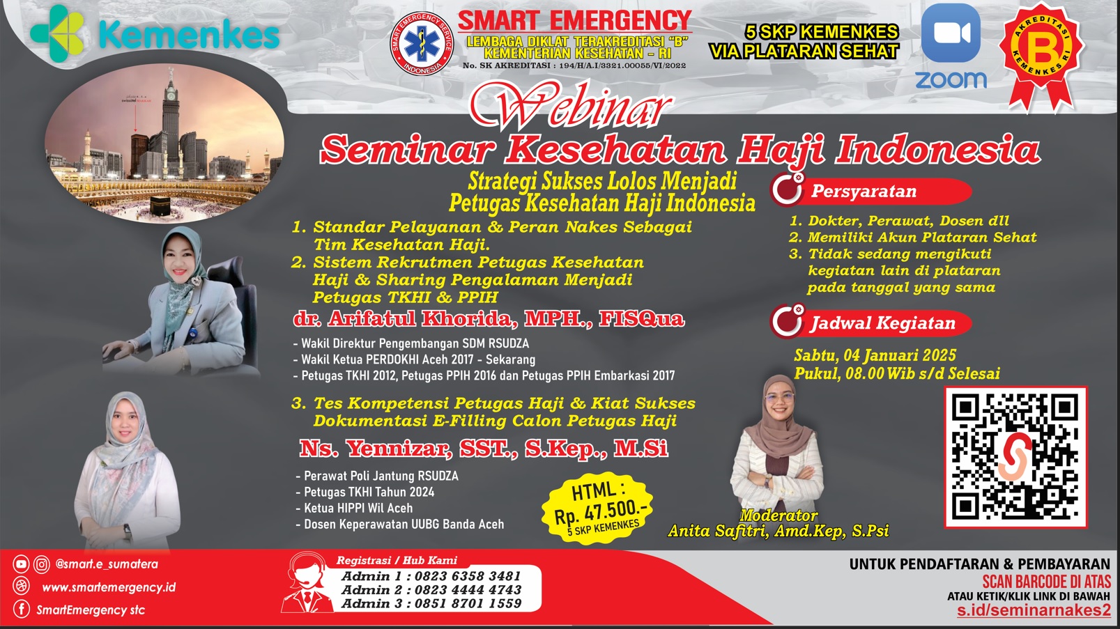 040125 SEMINAR KESEHATAN HAJI INDONESIA Strategi Sukses Lolos Menjadi Petugas Kesehatan Haji Indonesia 
