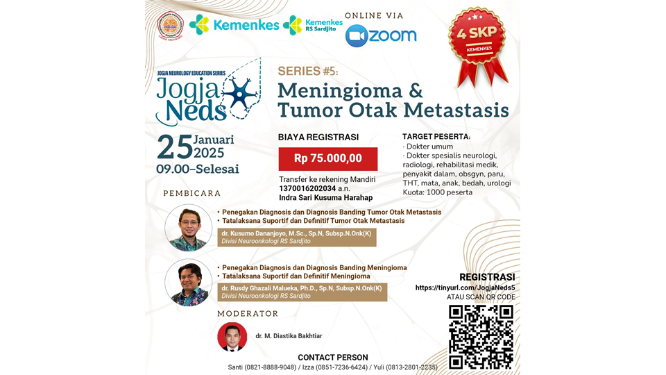Webinar Meningioma  Tumor Otak Metastasis  Diagnosis, Diagnosis Banding, dan Tatalaksana