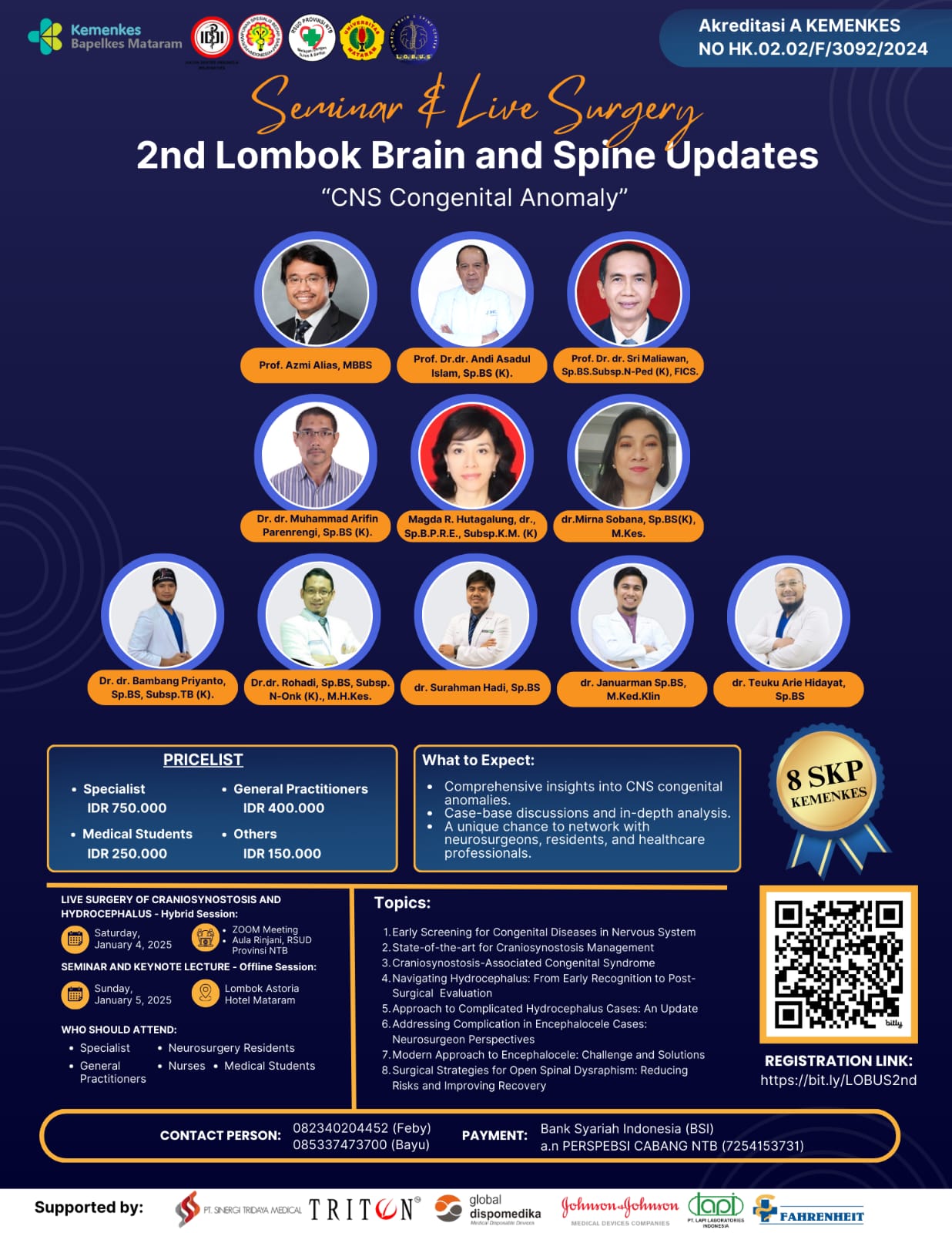 LIVE SURGERY AND SEMINAR CNS CONGENITAL ANOMALY