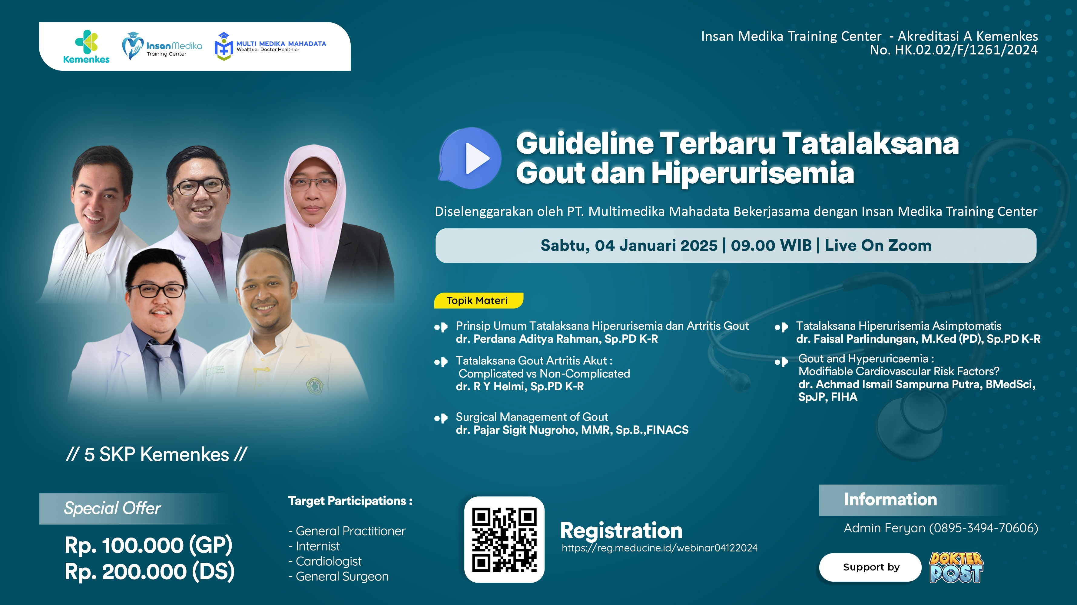 Webinar Guideline Terbaru Tatalaksana Gout dan Hiperurisemia