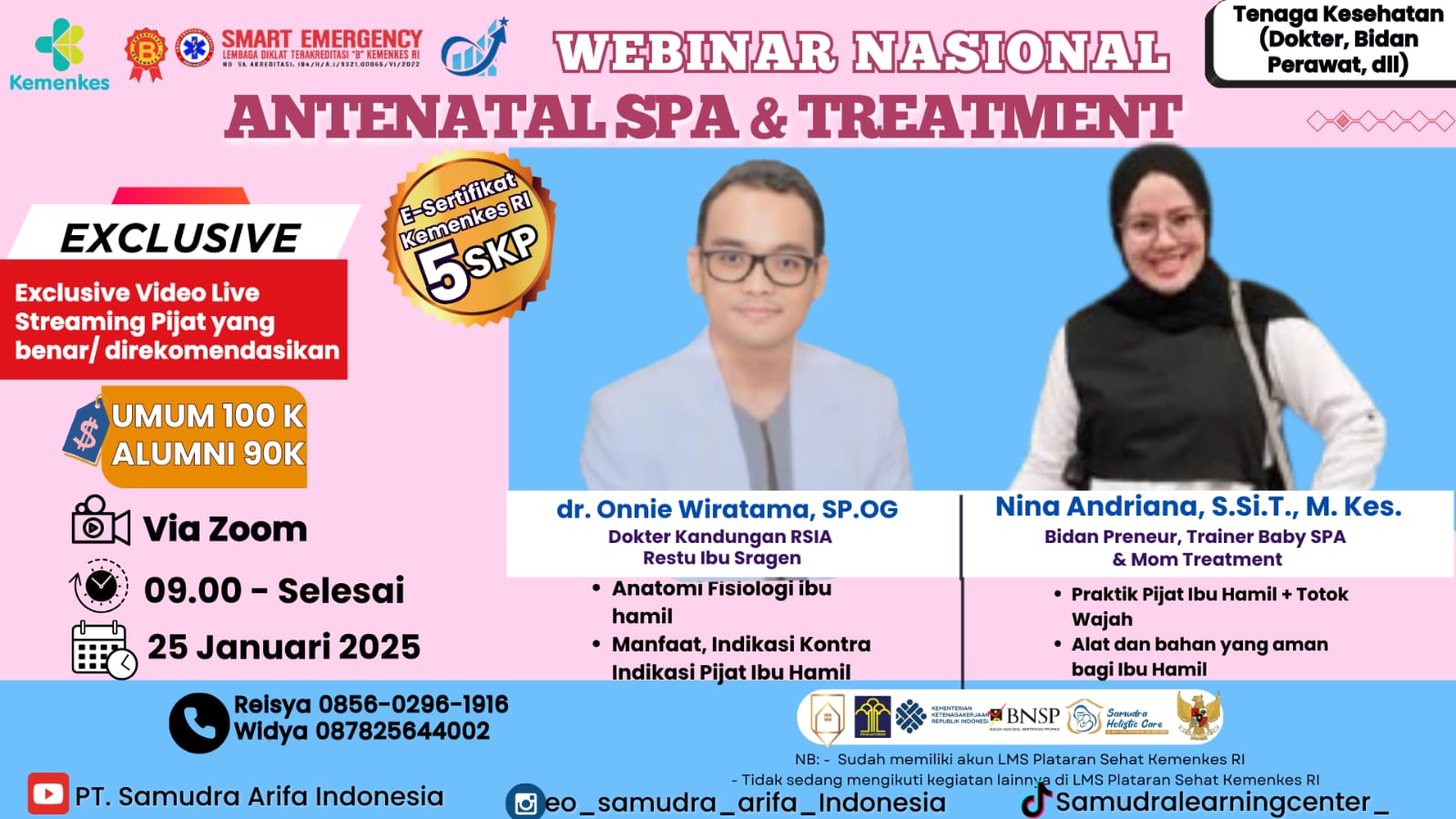 0250125 Webinar Antenatal SPA and Treatment (Pijat Hamil dan Totok Wajah)