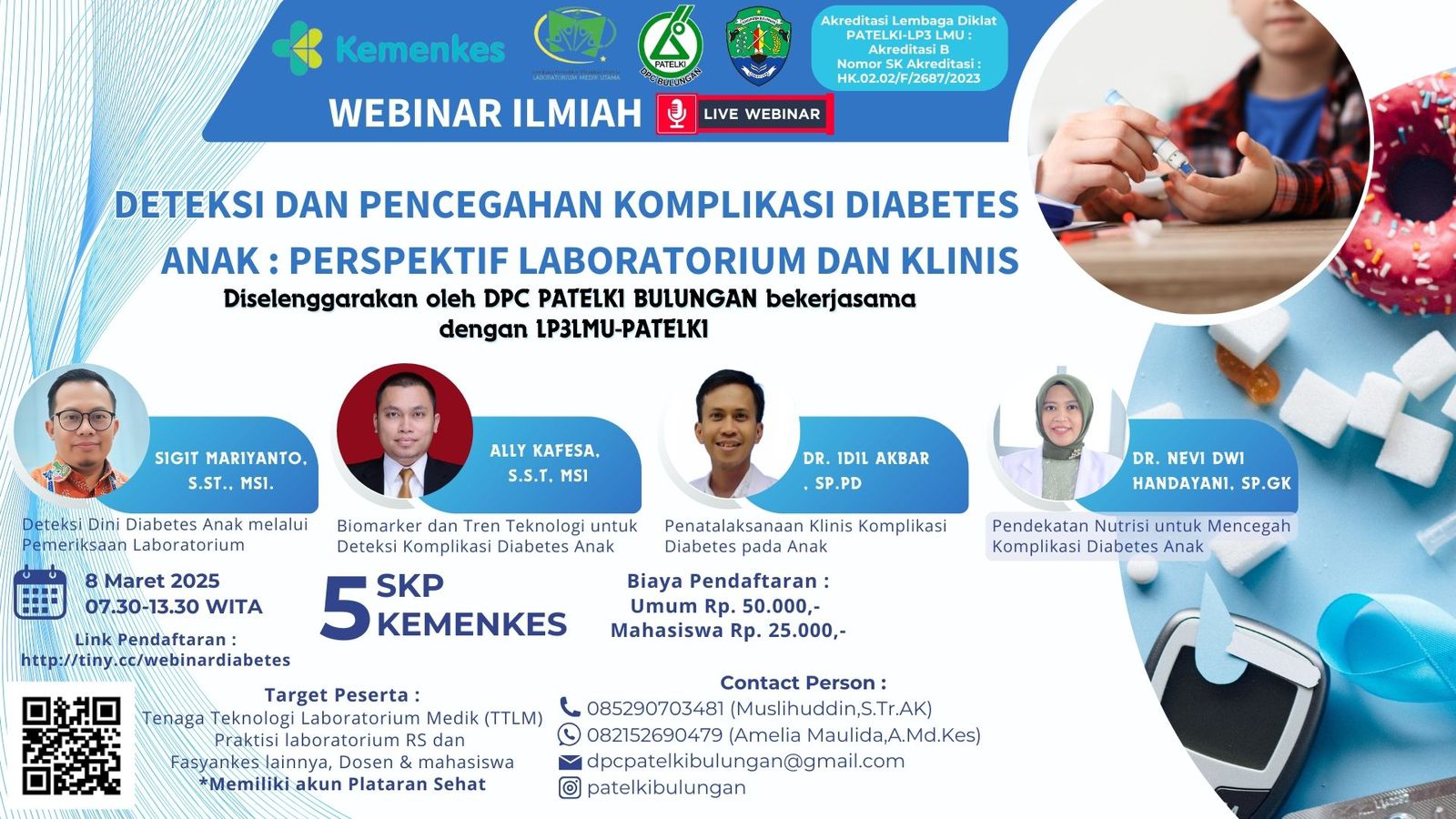 Webinar Deteksi Dan Pencegahan Komplikasi Diabetes Anak  Perspektif Laboratorium Dan Klinis