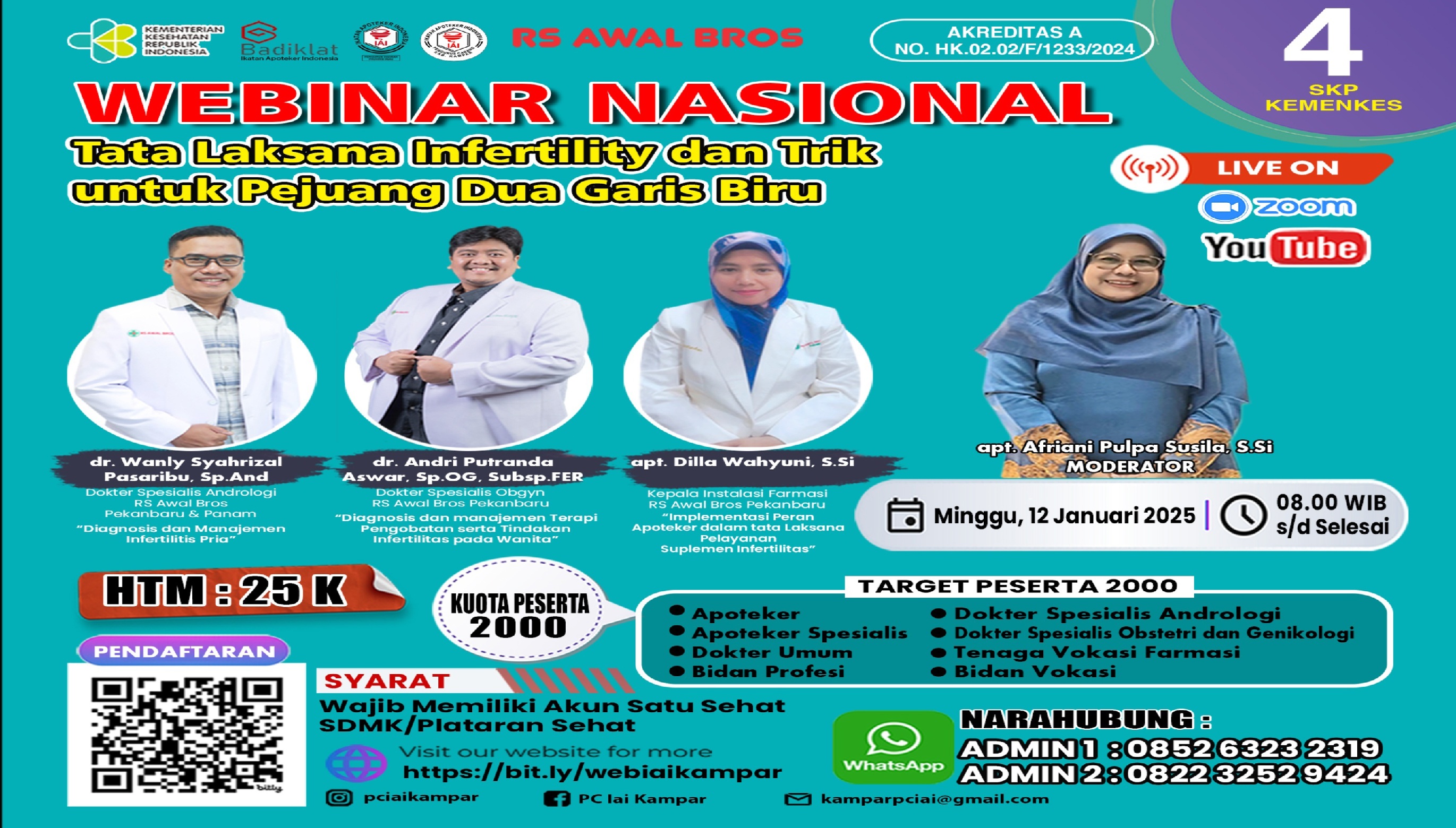 Webinar Nasional Tata Laksana Infertility dan Trik untuk Pejuang Dua Garis Biru