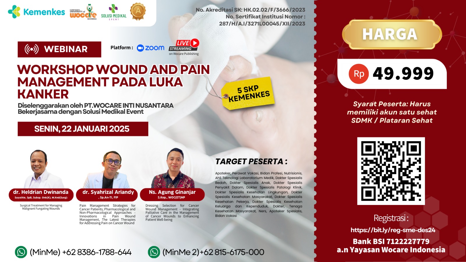 SME21 - WEBINAR WOUND AND PAIN MANAGEMENT PADA LUKA KANKER