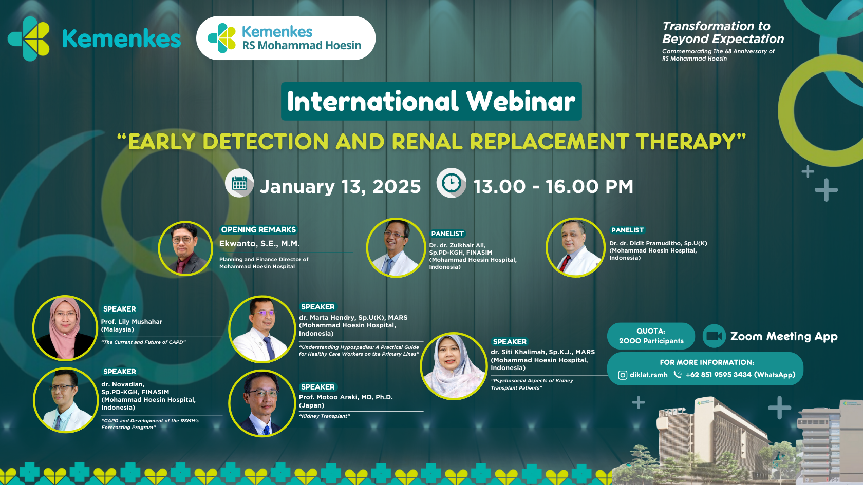 International Webinar Early Detection and Renal Replacement Therapy