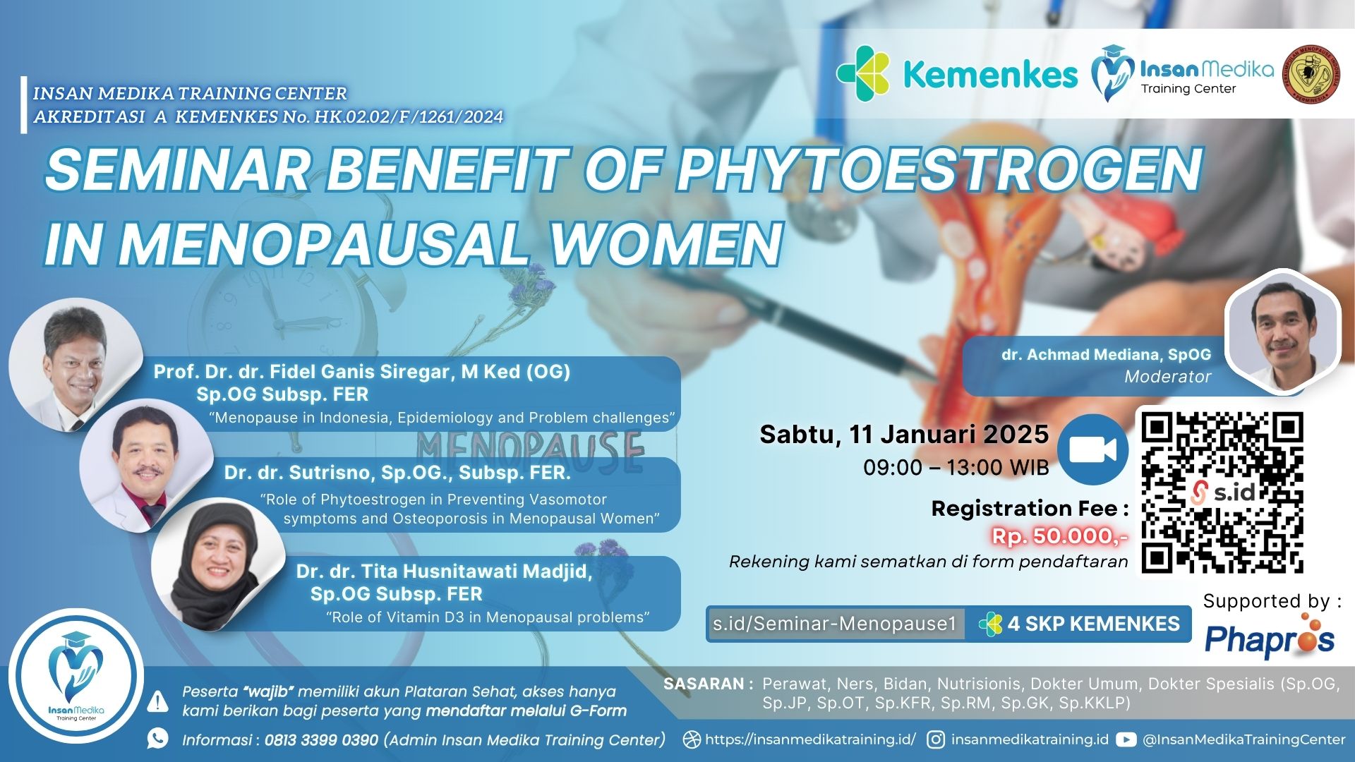 Seminar Benefit of Phytoestrogen In Menopausal Women