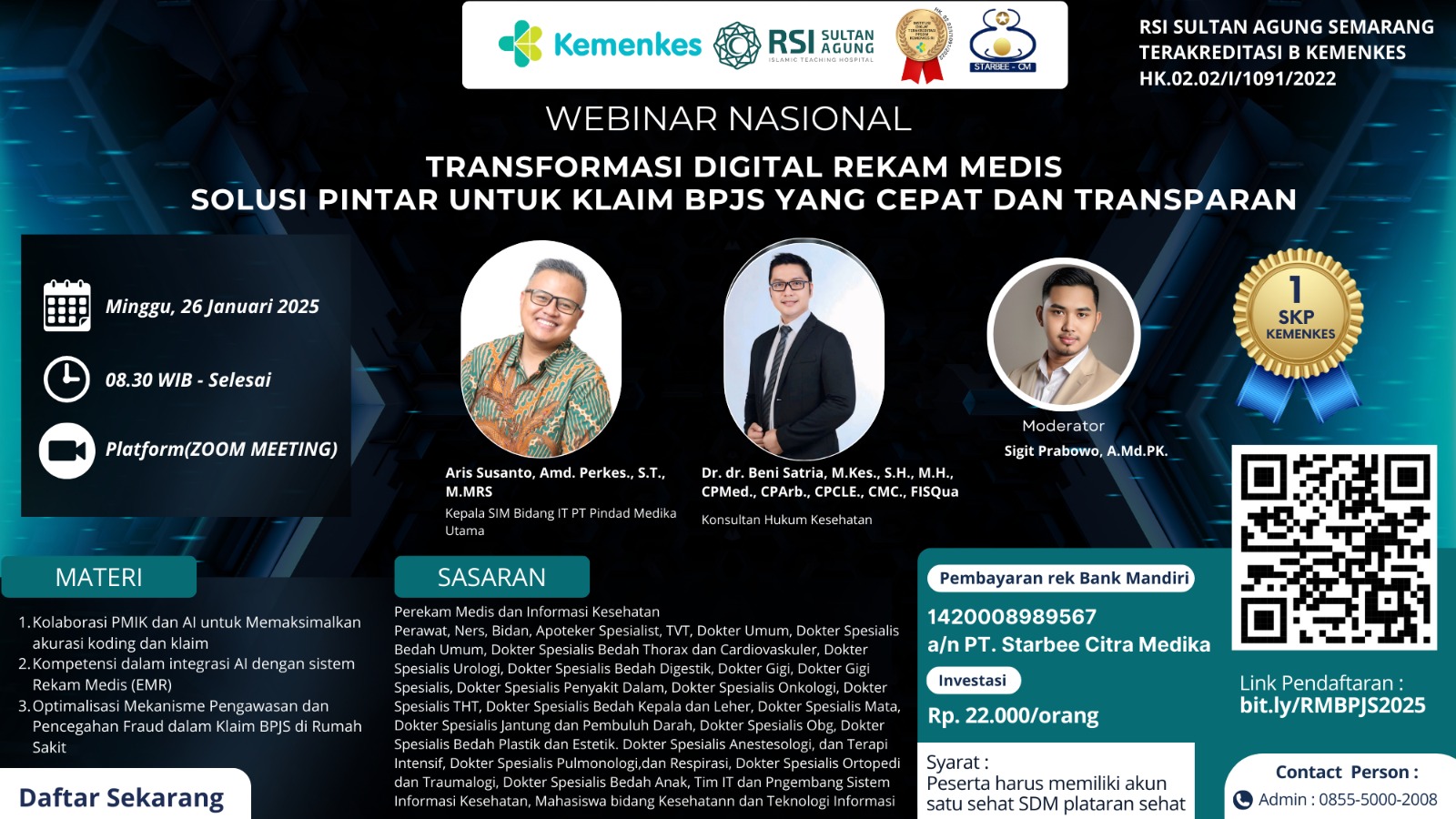 Webinar Nasional Transformasi Digital Rekam Medis  Solusi Pintar untuk Klaim BPJS yang Cepat dan Transparan