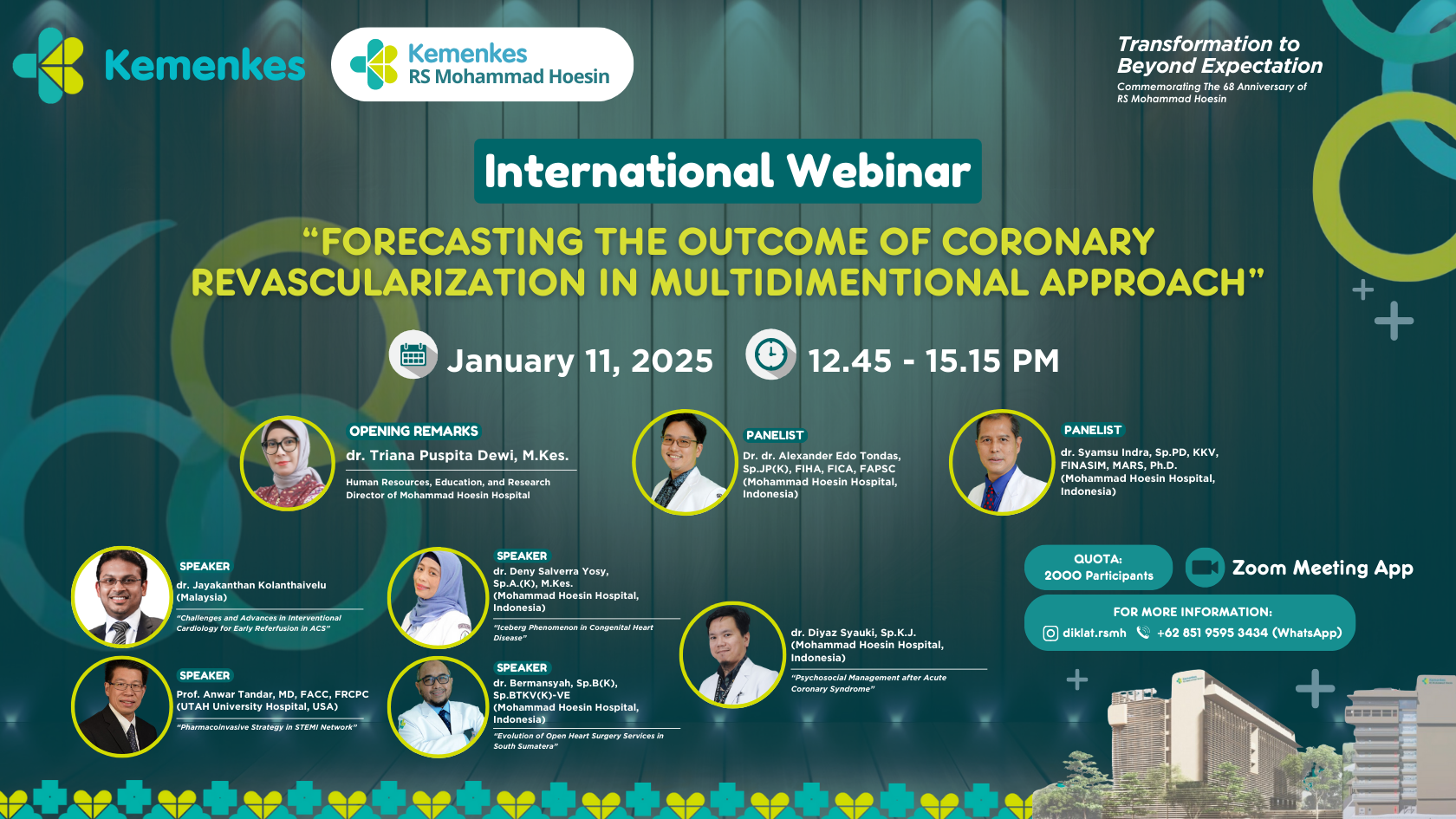 International Webinar Forecasting the Outcome of Coronary Revascularization in Multidimentional Approach