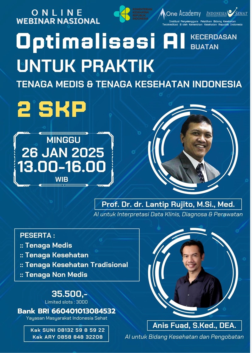 Optimalisasi Kecerdasan Buatan (AI) untuk Praktik Tenaga Medis dan Tenaga Kesehatan Indonesia