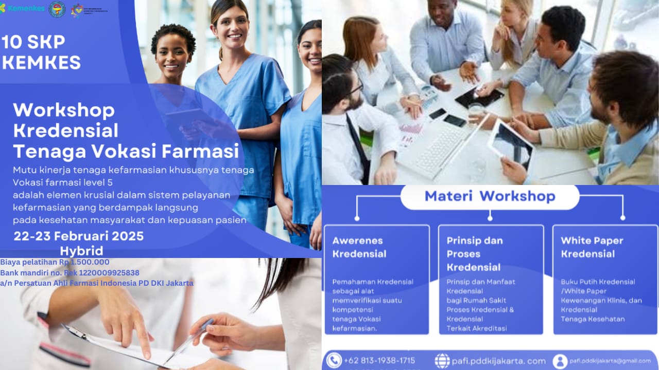 Workshop Kredensial Tenaga Vokasi Farmasi Level 5