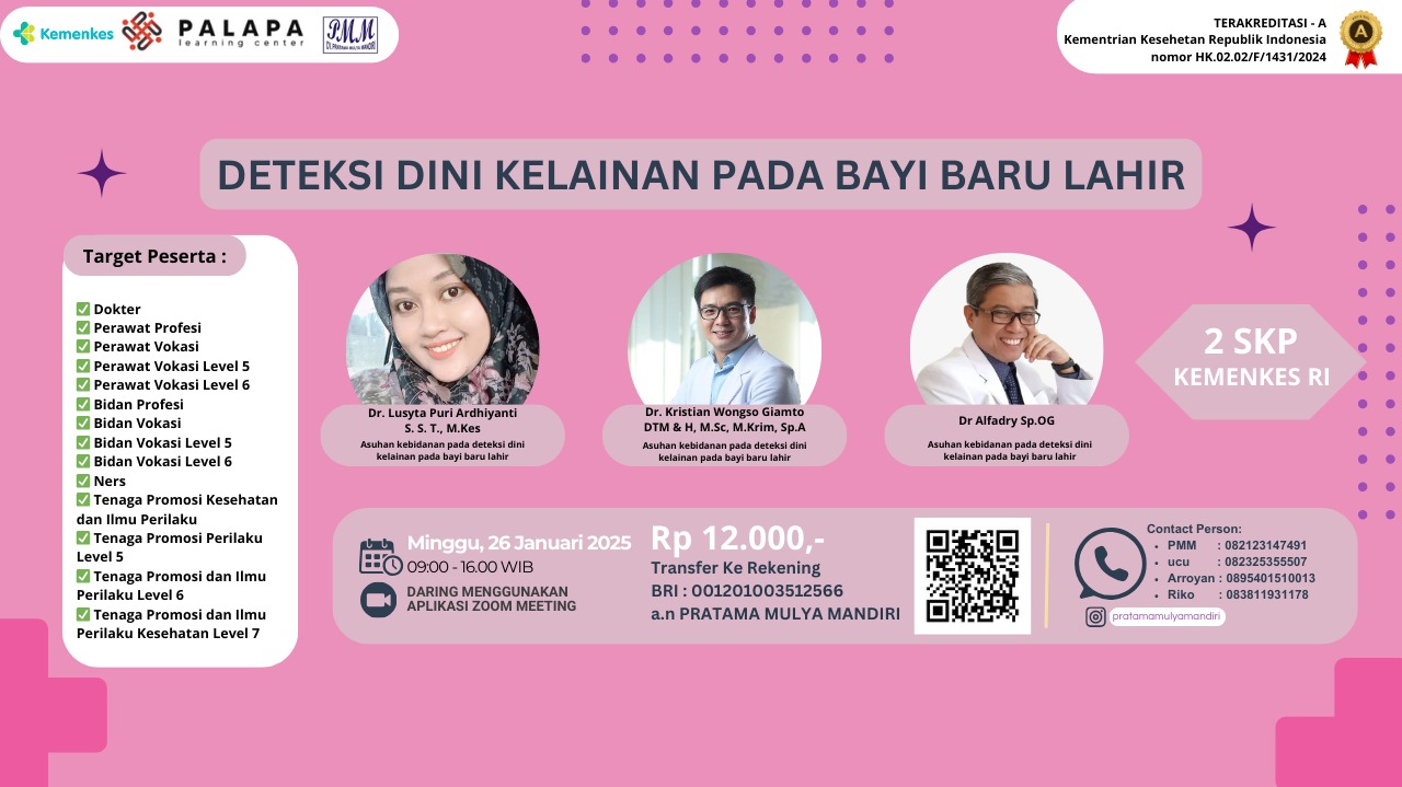 WEBINAR DETEKSI DINI KELAINAN PADA BAYI BARU LAHIR