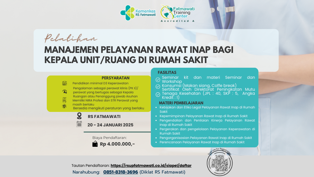 MANAJEMEN PELAYANAN RAWAT INAP BAGI KEPALA UNIT/ RUANG  DI RUMAH SAKIT 