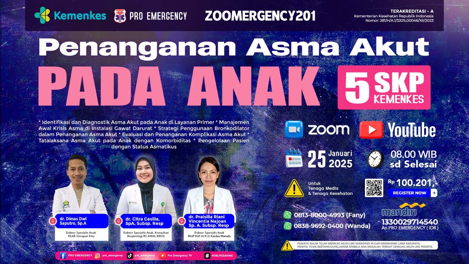Webinar Penanganan Asma Akut Pada Anak