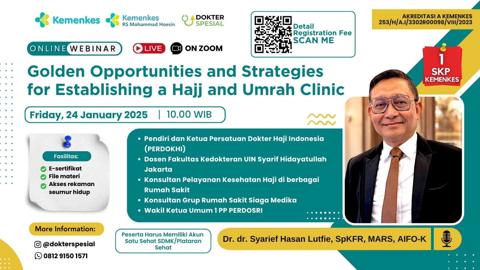 Webinar Golden Opportunities and Strategies for Establishing a Hajj and Umrah Clinic