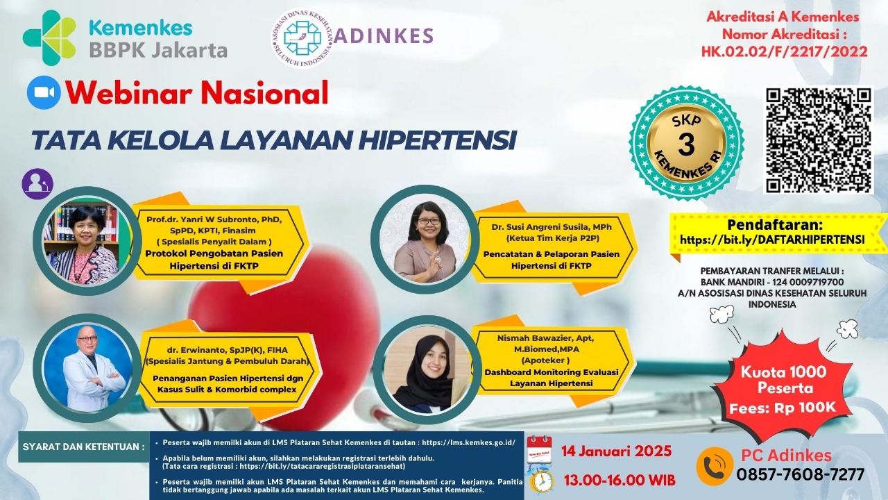 ADINKES - Kebijakan dan standar layanan hipertensi di FKTP