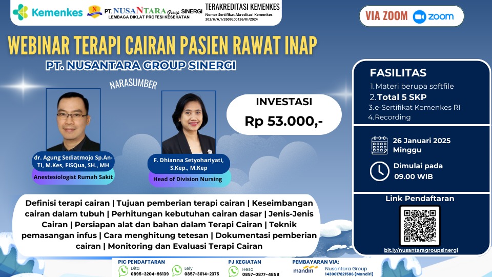 Webinar Terapi Cairan Pasien Rawat Inap